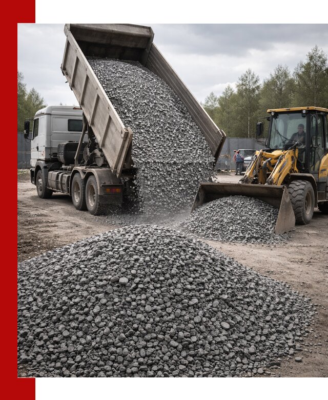 Доставка и продажа щебня гранитного в Удомле