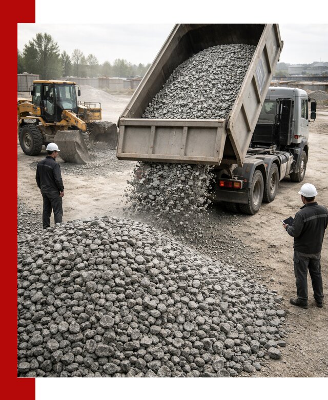 Доставка гранитного щебня фракции 20-40 в Удомле
