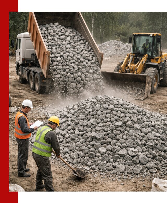 Гранитный щебень фракция 70-150 доставка в Удомле