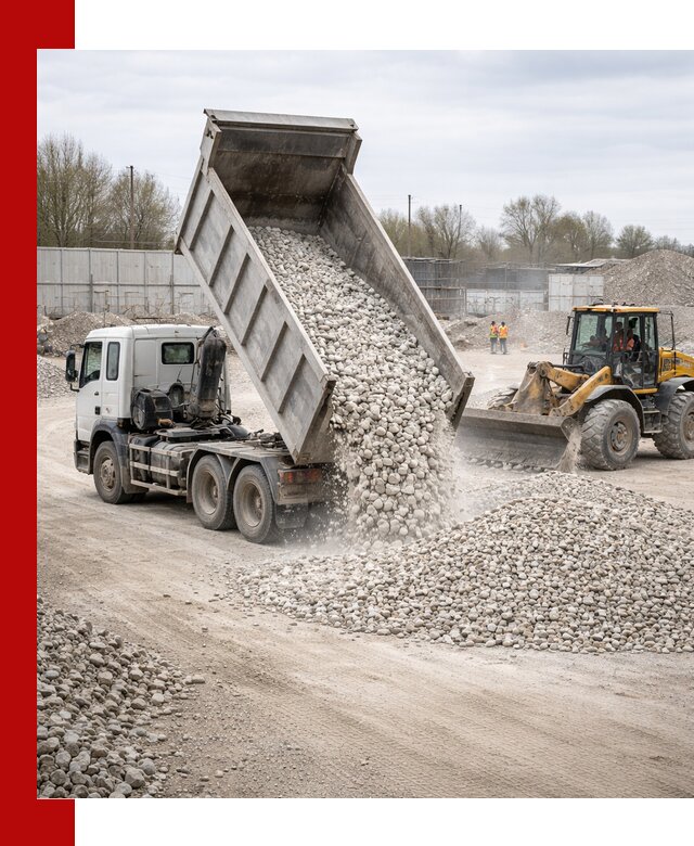 Доставка и продажа известнякового щебня в Удомле