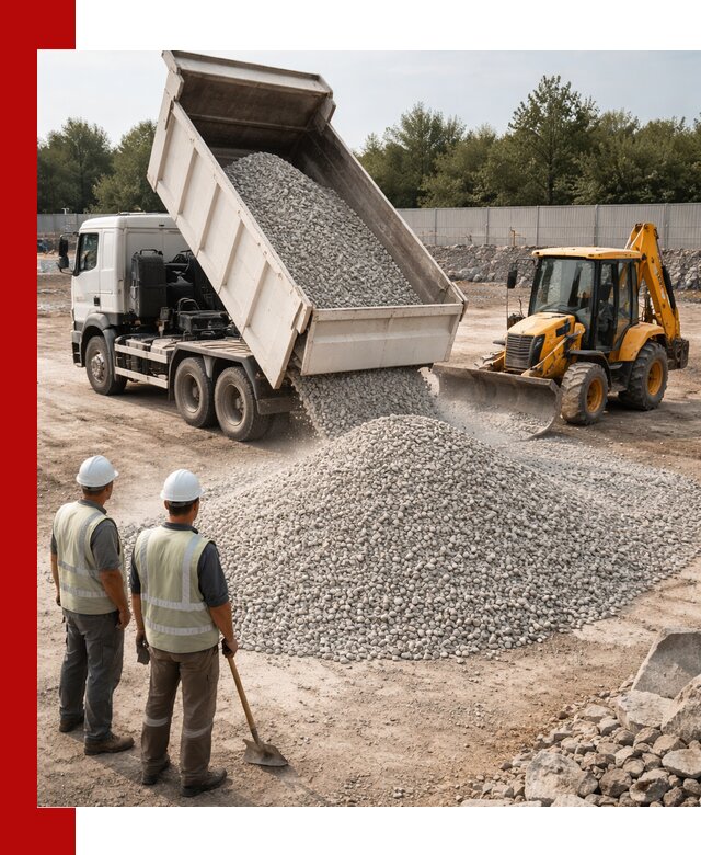 Купить известняковый щебень фракции 5–10 мм с доставкой в Удомле