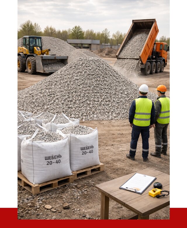 Известняковый щебень 20-40 в Удомле от 2182 р. ПРОНЕРУДДмл