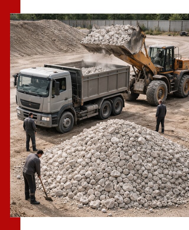 Известняковый щебень фракция 70–150 с доставкой в Удомле