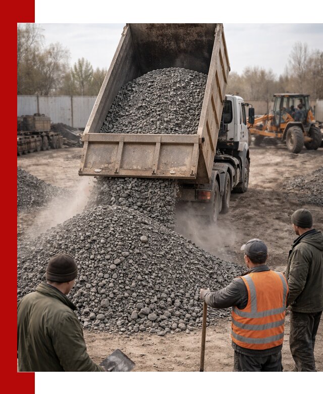 Доставка шлакового щебня в удобные сроки по выгодной цене в Удомле