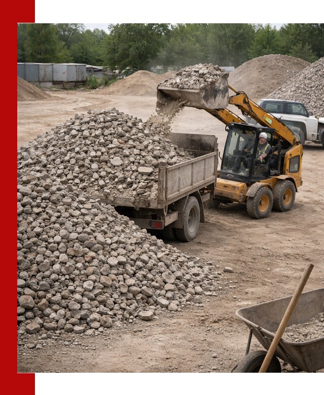 Доставка вторичного щебня в Удомле для строительных работ