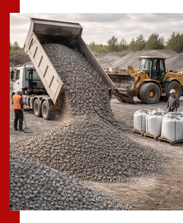 Бетонный щебень фракция 5–20 с доставкой в Удомле