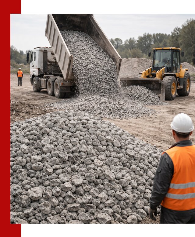 Доставка бетонного щебня фракции 20-40 в Удомле