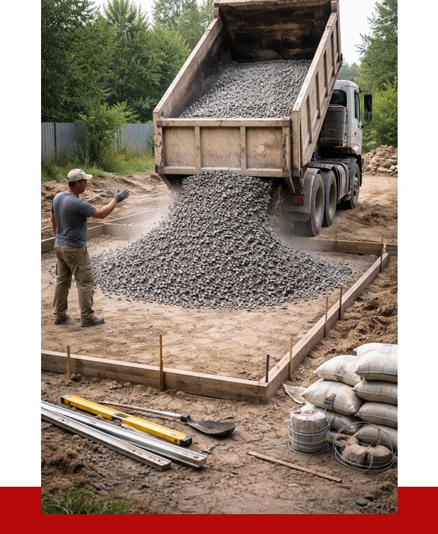 Купить щебень для фундамента в Удомле от 4675 р. | ПРОНЕРУДДмл