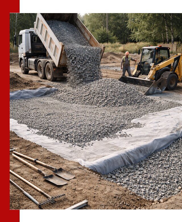 Щебень для фундамента с доставкой в Удомле