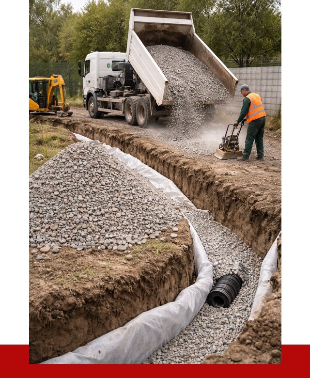 Щебень для дренажа в Удомле от 1922 р., ПРОНЕРУДДмл доставка