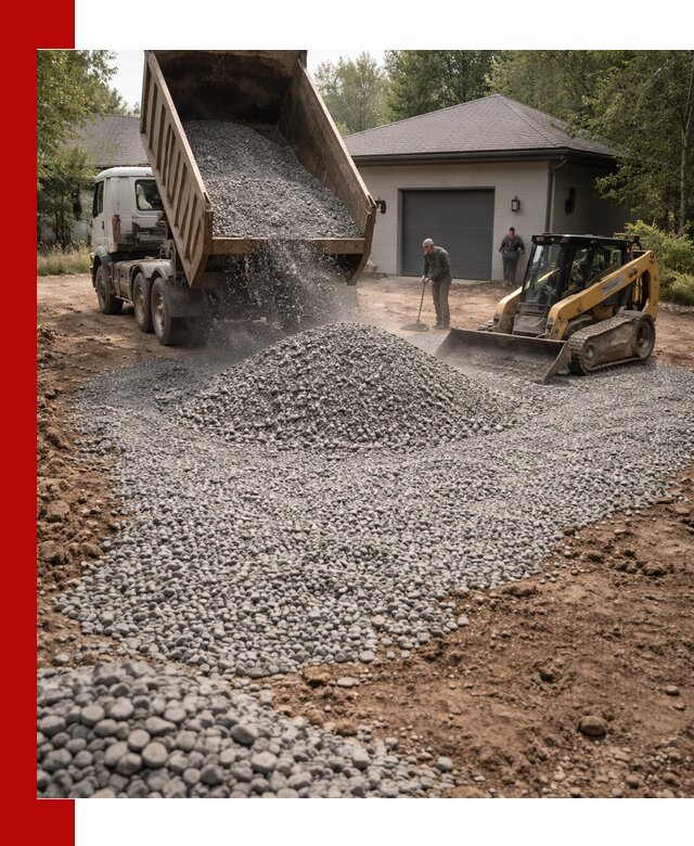 Щебень для парковки в Удомле: доставка и укладка качественного материала