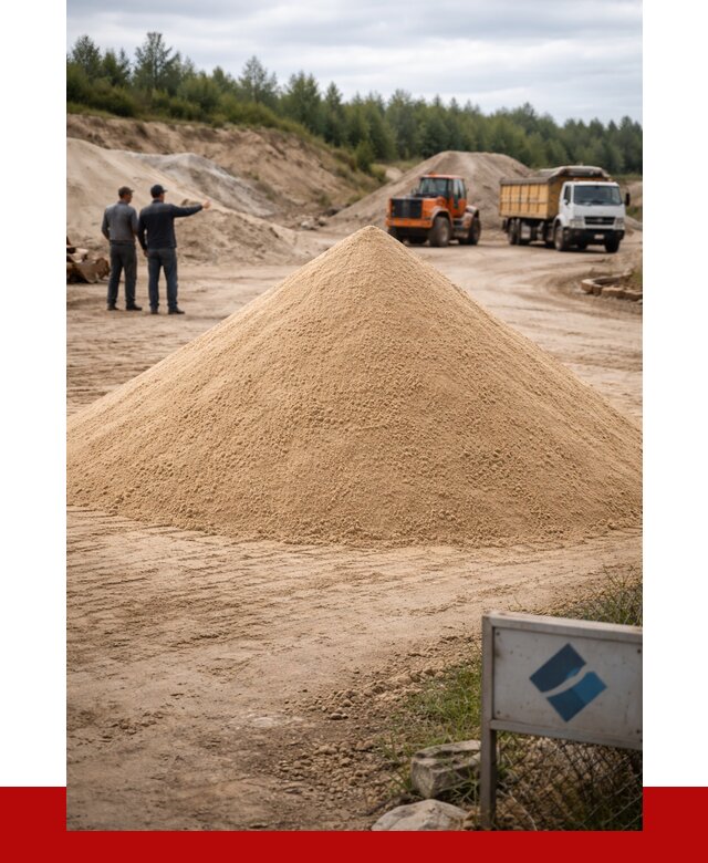 Карьерный песок навалом в Удомле от 1870 р. | ПРОНЕРУДДмл