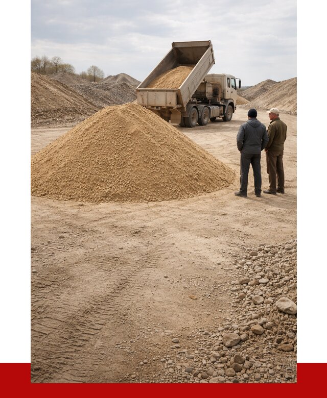 Карьерный песок крупнозернистый в Удомле от 8831 р | ПРОНЕРУДДмл