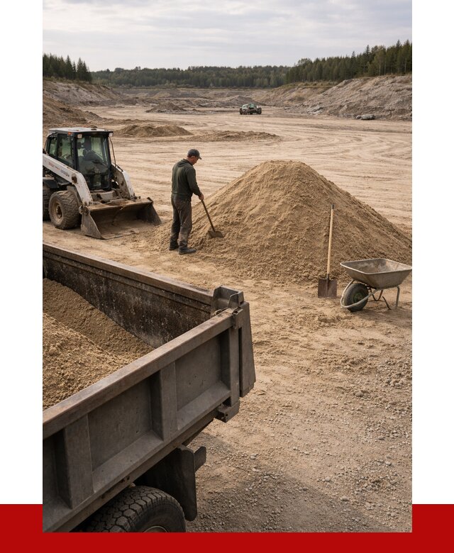 Карьерный песок среднезернистый в Удомле, от 2286 р. ПРОНЕРУДДмл