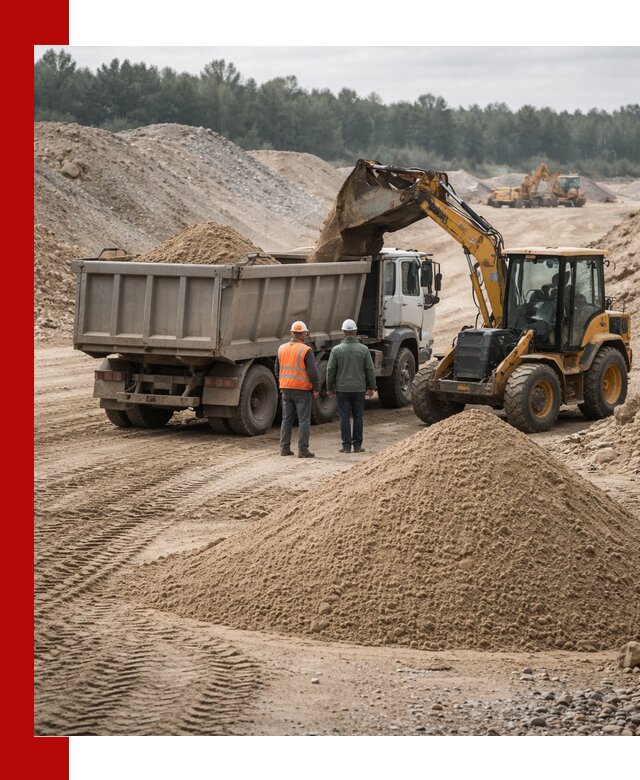 Карьерный среднезернистый песок с доставкой в Удомле