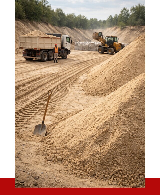 Карьерный песок мелкозернистый в Удомле от 9350 р. | ПРОНЕРУДДмл