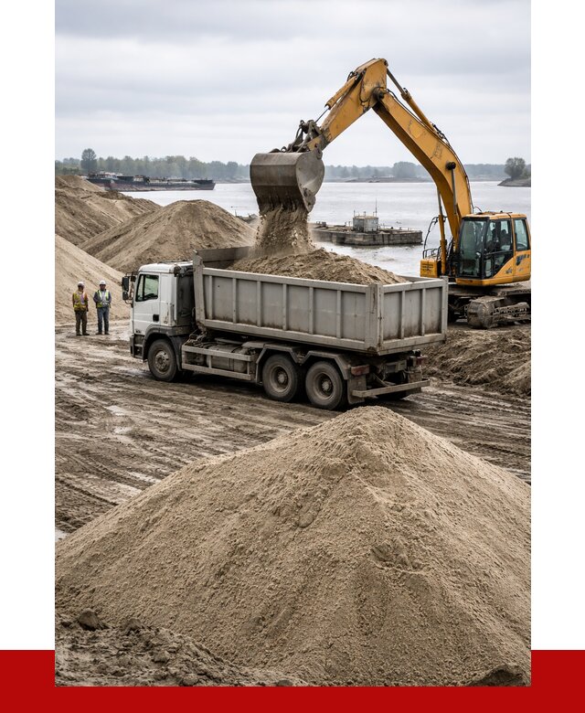 Купить речной песок навалом в Удомле от 1870 р., ПРОНЕРУДДмл