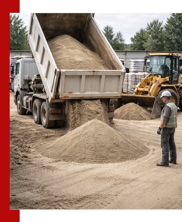 Поставка и доставка песка для бетона в Удомле