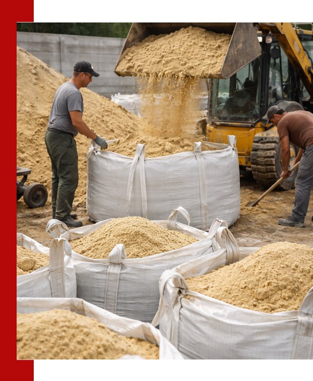 Поставка качественного песка для кладки в Удомле