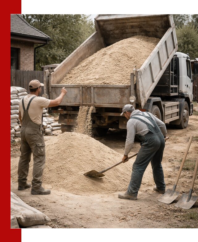 Песок для штукатурки с доставкой в Удомле качественный и чистый