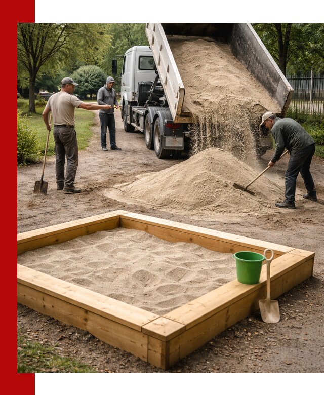 Песок для песочницы с доставкой в Удомле недорого и чистый