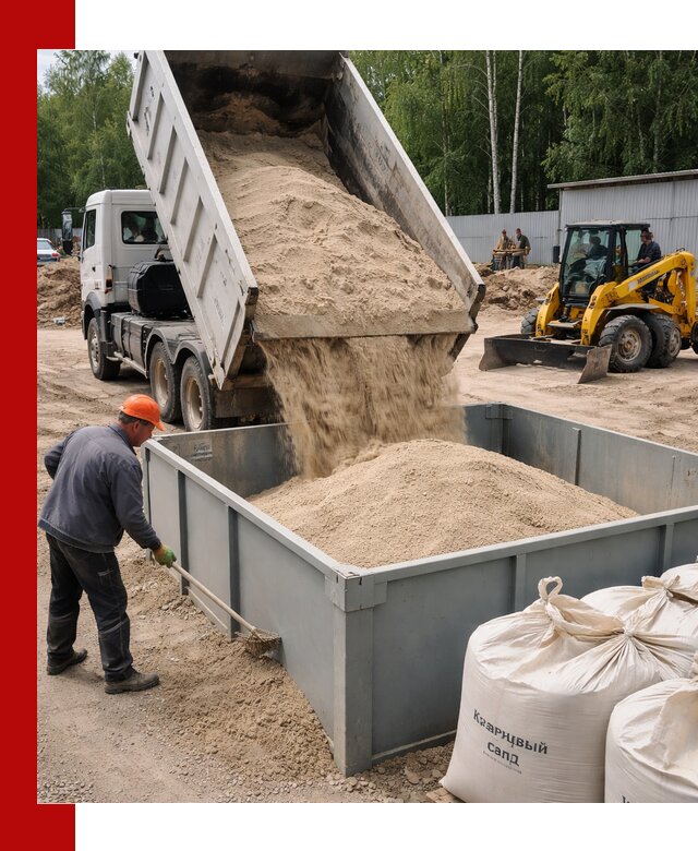 Кварцевый песок для фильтра в Удомле — доставка и качество