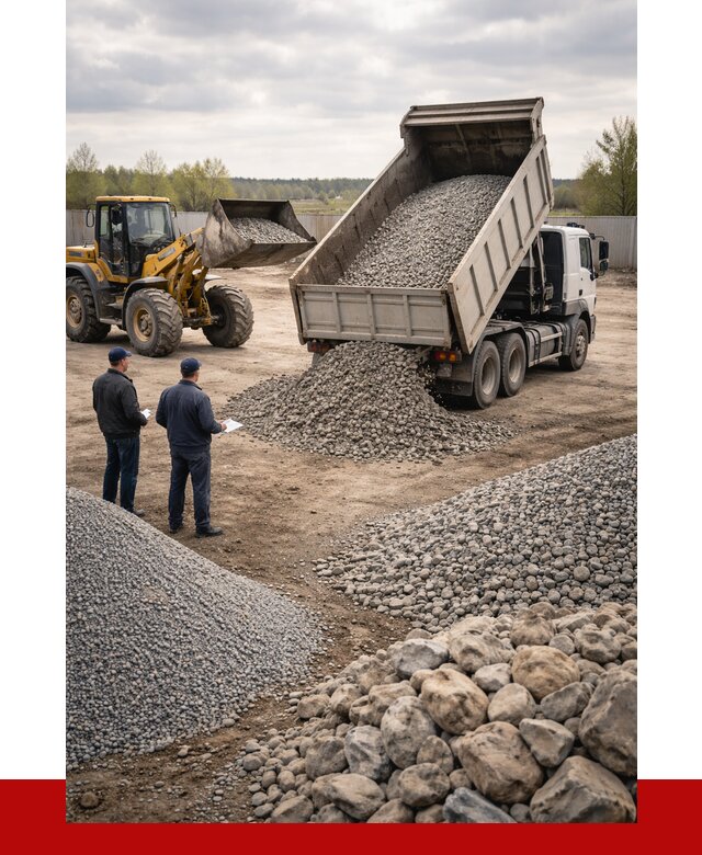 Гравий и камень с доставкой в Удомле от 4363 р. - ПРОНЕРУДДмл