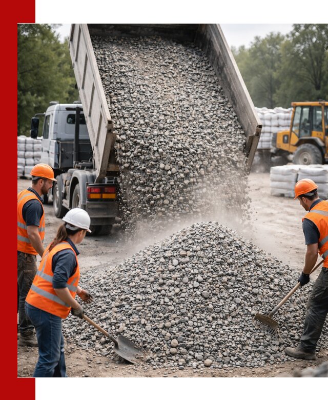 Доставка гравия и камня в Удомле оптом и в розницу