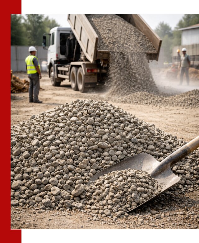 Доставка гравия фракции 20-40 в Удомле с самосвалами