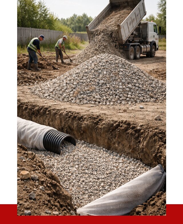 Гравий для дренажа в Удомле от 2286 р., доставка ПРОНЕРУДДмл