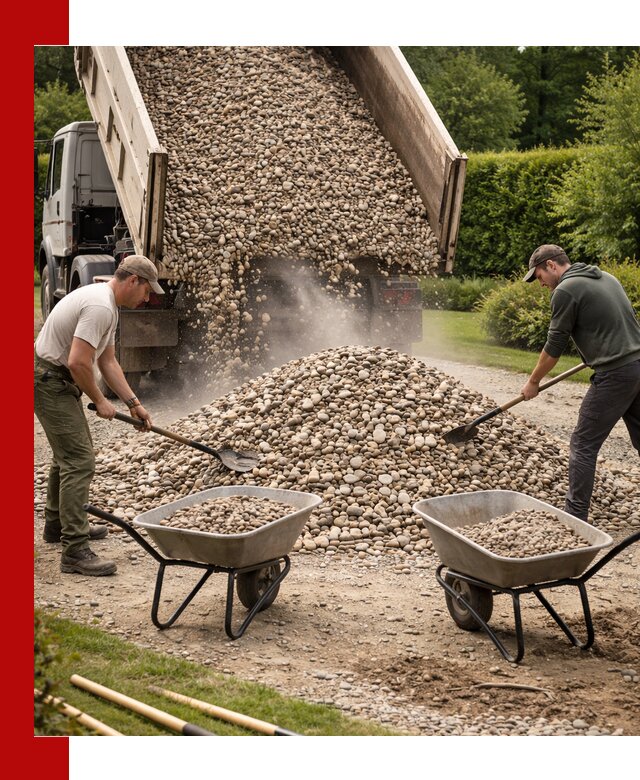 Доставка и продажа декоративной гальки в Удомле