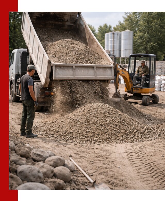 Доставка ПГС С3 в Удомле самосвалами и миксерами