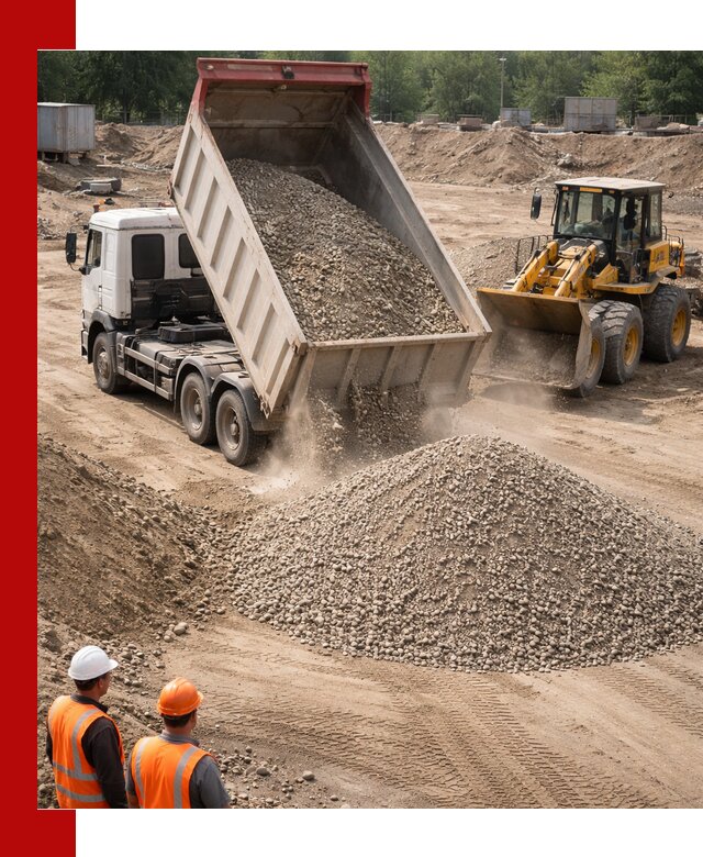 Щебень с песком (ЩГПС С2) с доставкой в Удомле