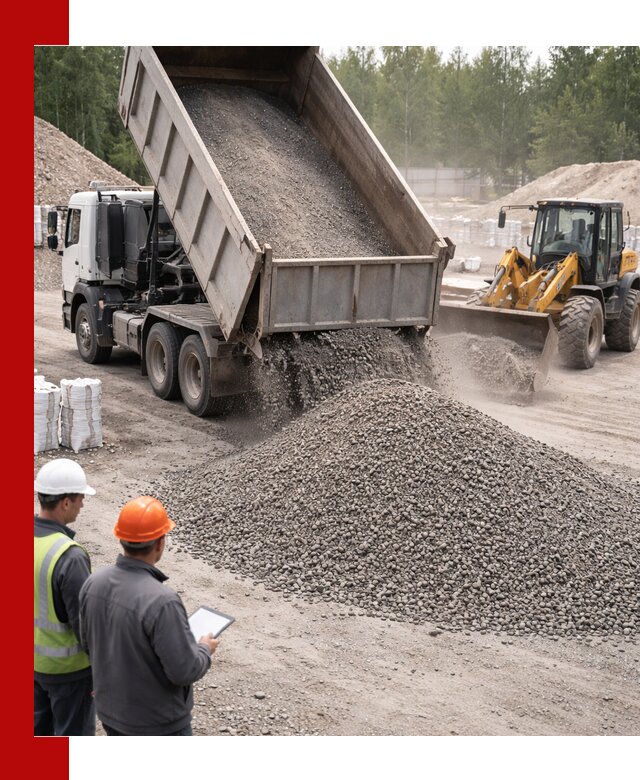 Доставка и продажа гранитного отсева 0-10 в Удомле