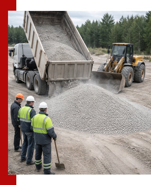Известняковый отсев 0-5 доставка в Удомле быстро и выгодно