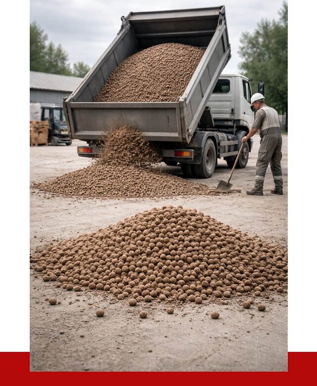 Керамзит с доставкой в Удомле от 4363 р. за м3 | ПРОНЕРУДДмл