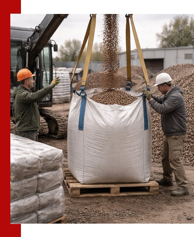 Керамзит в биг-бегах с доставкой в Удомле