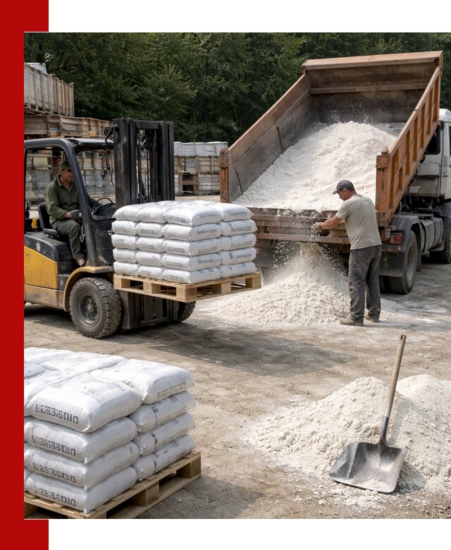 Доставка строительной извести оптом и в розницу в Удомле