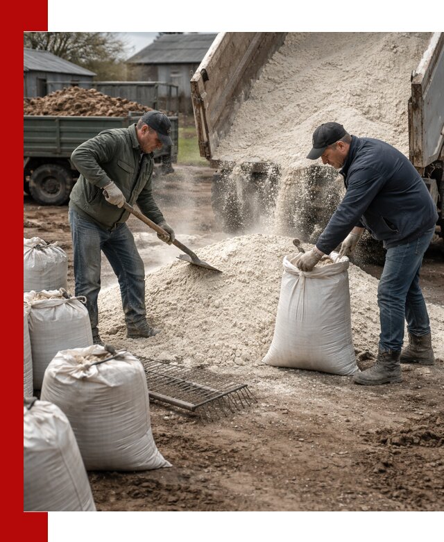 Доставка извести пушонки в Удомле оптом и мелким оптом