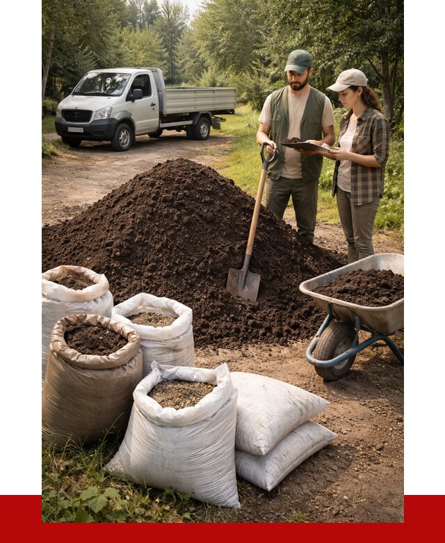 Купить грунт с доставкой в Удомле от 4675 р. за м3 | ПРОНЕРУДДмл