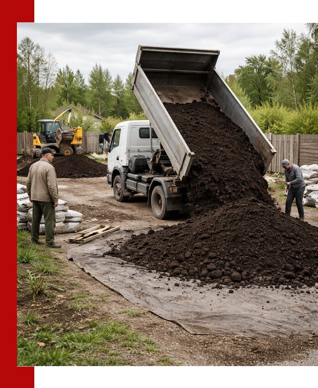 Доставка качественного почвогрунта в Удомле оптом и в розницу