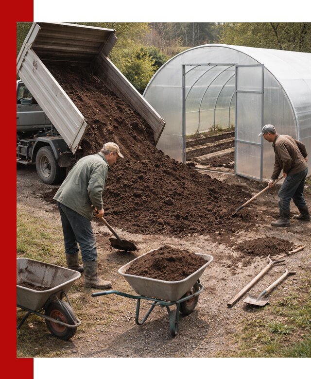 Грунт для теплицы с доставкой в Удомле — плодородный субстрат под растения