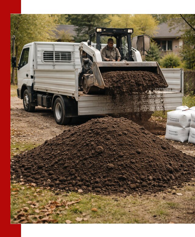 Доставка садовой земли в больших объёмах в Удомле