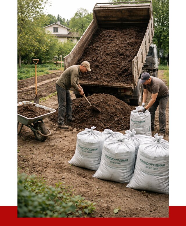 Плодородная смесь в Удомле от 4363 р./куб с доставкой | ПРОНЕРУДДмл