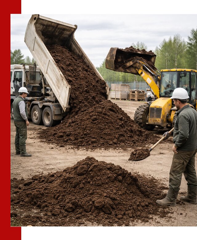 Доставка торфа оптом и в мешках в Удомле
