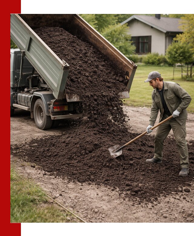 Чернозем для газона с доставкой в Удомле быстро и качественно