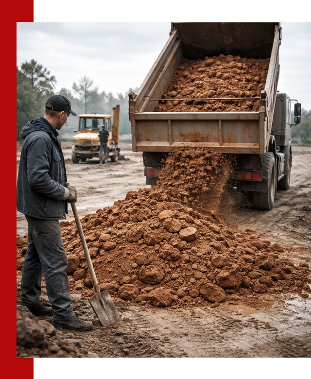 Глина для засыпки в Удомле с доставкой самосвалами