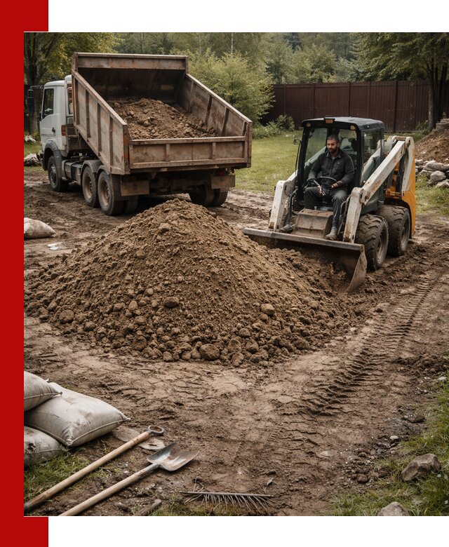 Суглинок для планировки участков в Удомле с доставкой и выгрузкой