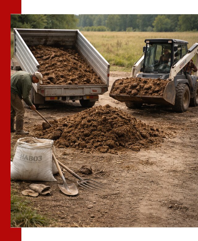 Доставка конского навоза в Удомле с разгрузкой и доставкой на объект