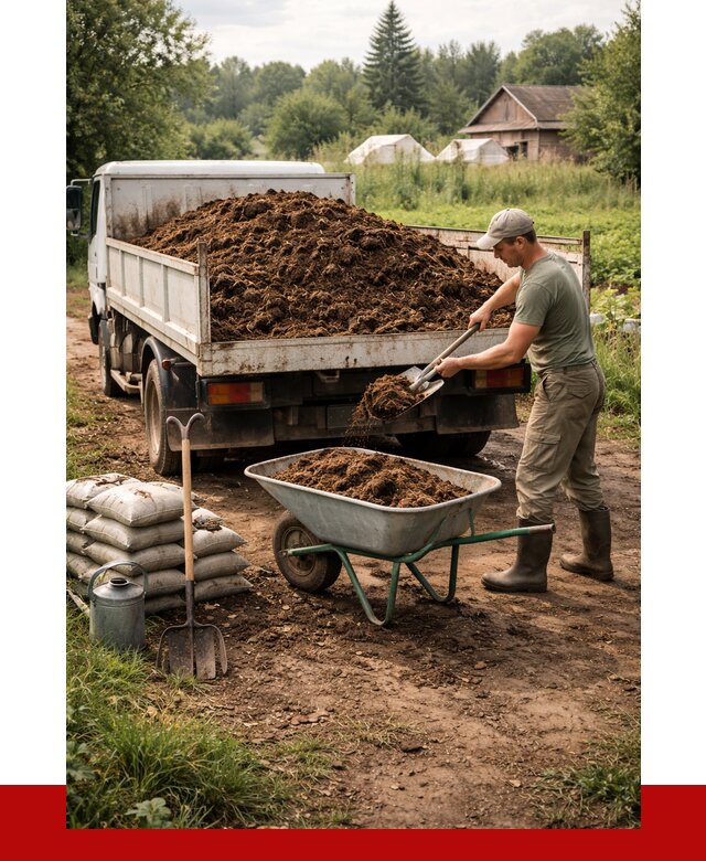 Купить коровий навоз с доставкой в Удомле от 1870 р. | ПРОНЕРУДДмл